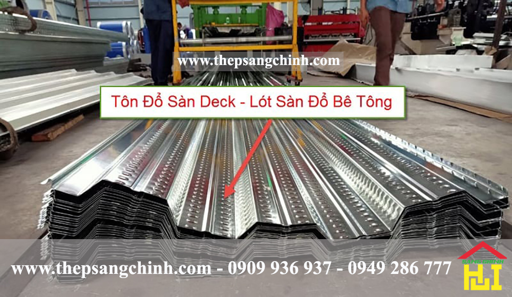 Tôn Đổ Sàn Deck, Lưới Thép Đổ Sàn, Tôn Kẽm Sóng Sàn Tại Thép Sáng Chinh